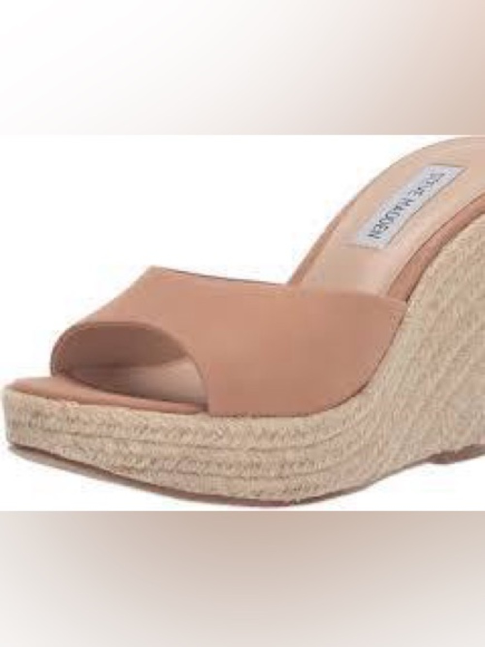 Steve Madden Tan Espadrille Wedge Slide